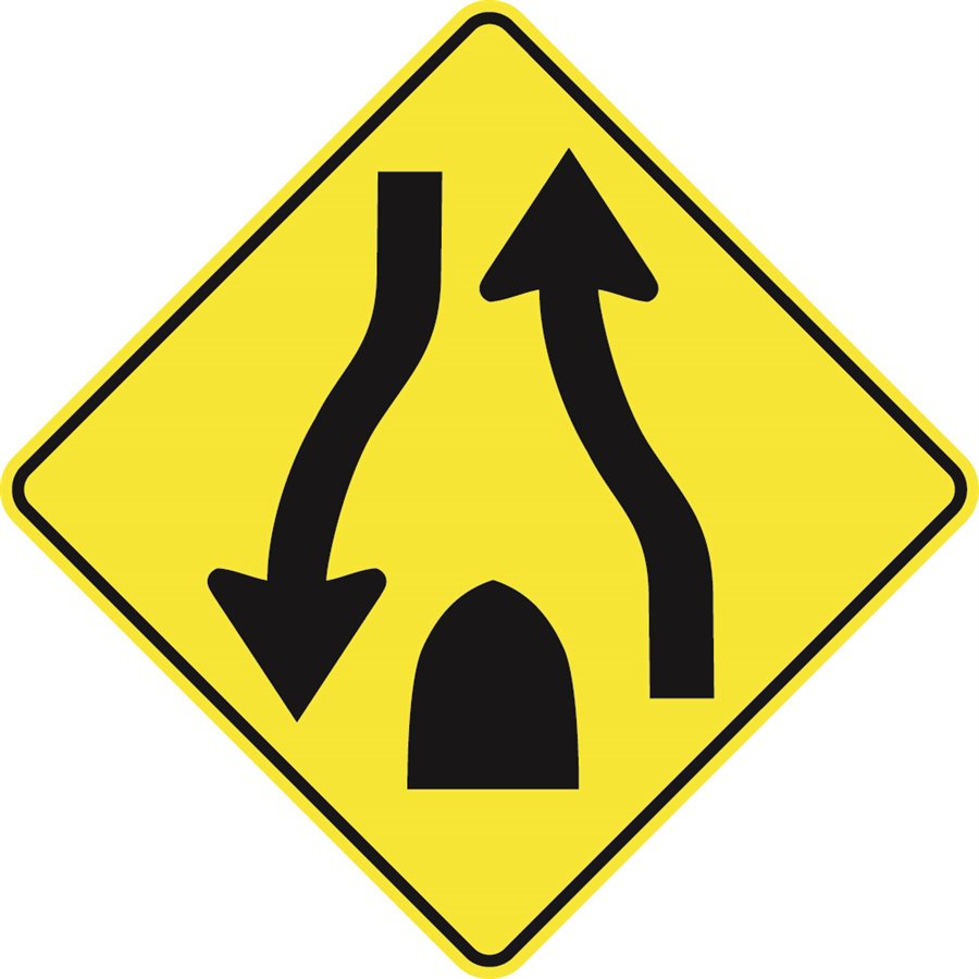 Divided Highway Ends (Symbol)