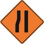 Roadway Narrows Left