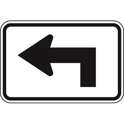 Advance Left Sharp Turn Arrow