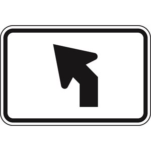 Advance Left Turn Arrow (Trans-Canada) White / Green