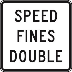 Speed Fines Double Black / White