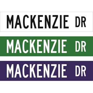 Street Name Blade - 28" x 6" - 12 characters - High Intensity