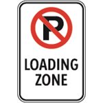 No Parking (Symbol) Loading Zone