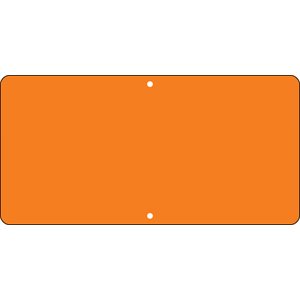 Aluminum Panel - Diamond Grade Orange - 60 x 30 Tab
