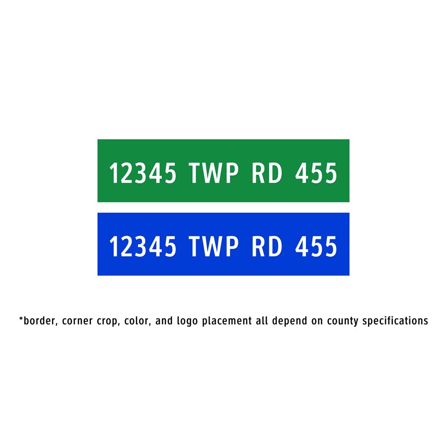 Rural Address Signs Alberta Signs ATS Traffic Product Catalog