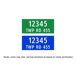 Rural Address Sign - 45 x 20cm