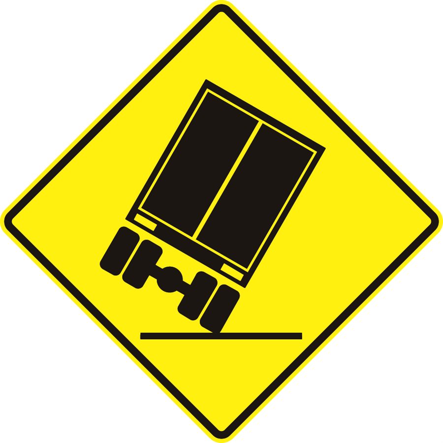 Truck Rollover Hazard Symbol - Right