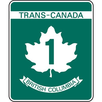 Trans Canada Highway Route Marker (Specify Highway #) Trans Canada Highway Route Marker (Specify Highway #)