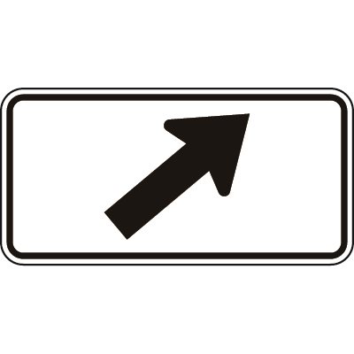 Upper Right Diagonal Arrow Tab