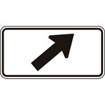 Upper Right Diagonal Arrow Tab