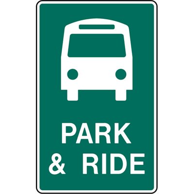 Bus Symbol c / w Park & Ride Bus Symbol c / w Park & Ride