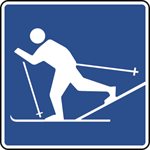 Cross Country Skiing Symbol