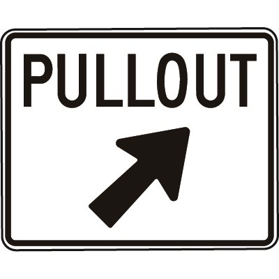 Pullout c / w Right Diagonal Arrow Pullout c / w Right Diagonal Arrow