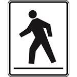 Pedestrian Crosswalk Symbol (Right) Pedestrian Crosswalk Symbol (Right)