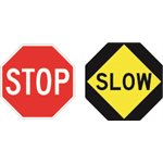 Handheld Stop / Slow Sign Only - Diamond Grade - Saskatchewan
