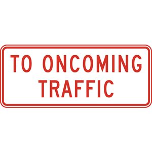 To Oncoming Traffic - Tab
