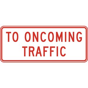 To Oncoming Traffic - Tab