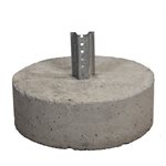 Round Concrete Base Uchannel Stub c / w Hardware *Not available in Saskatchewan