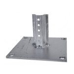 Base Plate Uchannel Galvanized 8" x 8" Plate & Hardware