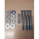Barricade Board Hardware - (4) 1 / 2" x 5-1 / 2" Bolt / Nut, (8) washers
