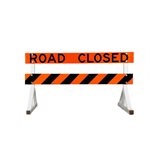 Highway Barricade Complete - 1 Road Closed Board, 1 Left Slash Board, 2 Legs, Hardware - Diamond Grade - Alberta