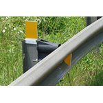I-Beam Post Mount Reflector - Two Sided - Yellow - 3" x 4" - IFLEX12Y2DG
