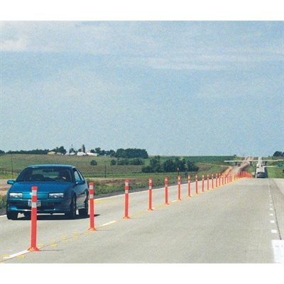 Post 36" General Purpose Orange with (2) 4" White HI Bands FG300PE Post 36" General Purpose Orange with (2) 4" White HI Bands FG300PE