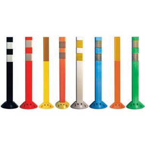 Post 36" Heavy Duty White with (2) 3" White HI Bands FG300UR