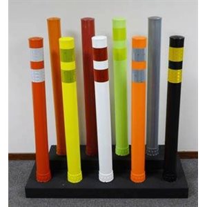 City Post 28" - Red with (2) White DG Bands