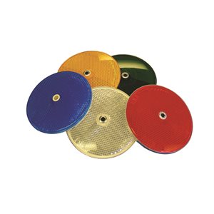 Centremount Reflector - Hot Dot - 3" - Yellow - Boxes of 100