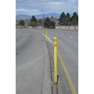 Post 42" Heavy Duty Yellow with (2) 3" Yellow DG Bands FG300UR