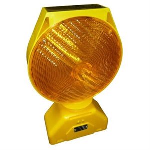 Barricade Light - Amber - Solar Powered - Double Sided