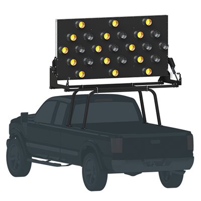 Ver-Mac Arrow Board - 25 Light - Truck Mount - 30' x 60' | Message and