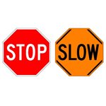 Handheld Stop / Slow Paddle - Diamond Grade - Alberta