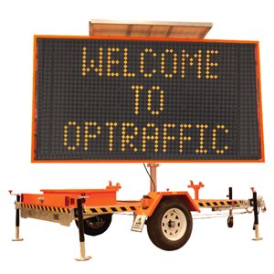 OPTRAFFIC VMS-700 Trailer-Mounted Message Board