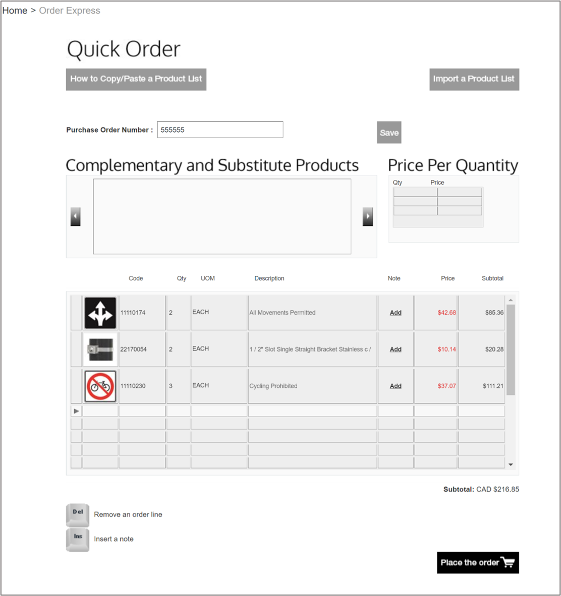Quick-Order2 Quick-Order2